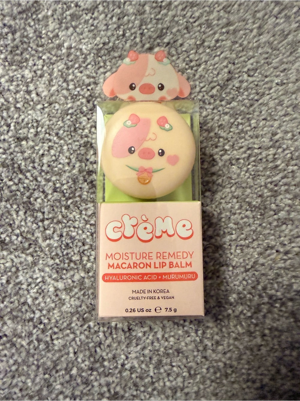 The Créme Shop Moisture Remedy Macaron Lip Balm - Strawberry Milk